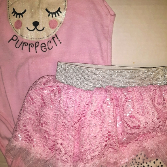 EUC Beautiful Baby Girl Tutu Kitty Pink Princess S - Picture 10 of 15